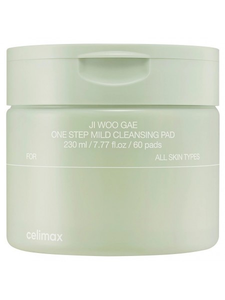 Очищающие пэды для снятия макияжа Celimax Ji Woo Gae One Step Mild Cleansing Pad "Celimax "