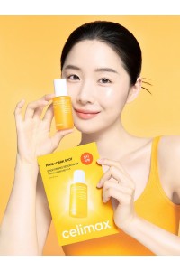 Осветляющая ампульная маска с ниацинамидом Pore + Dark Spot Brightening Serum Mask 27 мл "CELIMAX"
