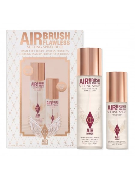 Набор фиксаторов макияжа SETTING SPRAY DUO  Airbrush Flawless 100мл+34мл "Charlotte Tilbury"