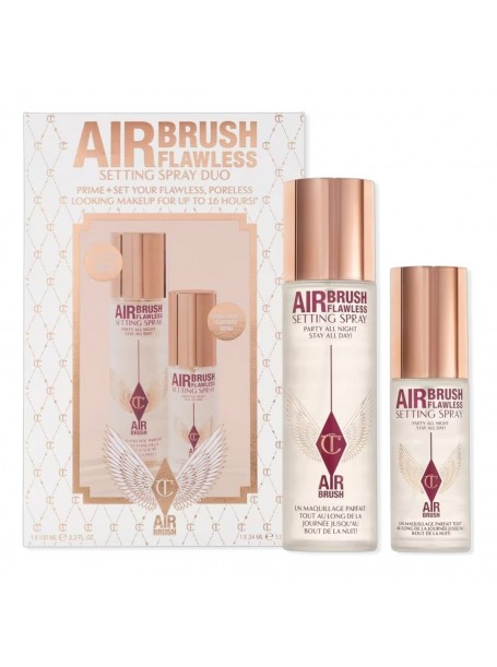 Набор фиксаторов макияжа SETTING SPRAY DUO  Airbrush Flawless 100мл+34мл "Charlotte Tilbury"