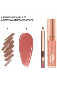 Набор для губ Glossy Lip Duo Nude Pink "Charlotte Tilbury"