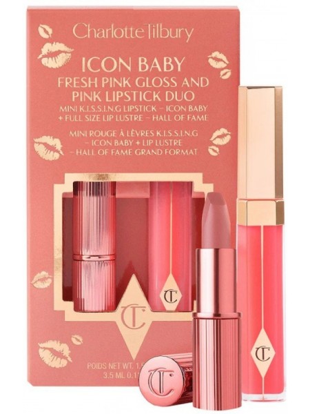 Набор Блеск и помада Duo - Icon Baby "Charlotte Tilbury"