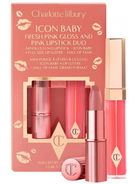 Набор Блеск и помада Duo - Icon Baby "Charlotte Tilbury"