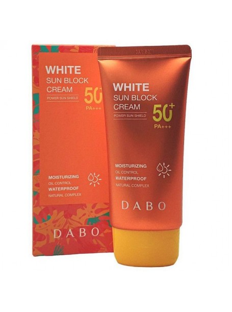 Солнцезащитный крем Eco Life Style White Sunblock Cream SPF 50+/PA+++ "DABO "