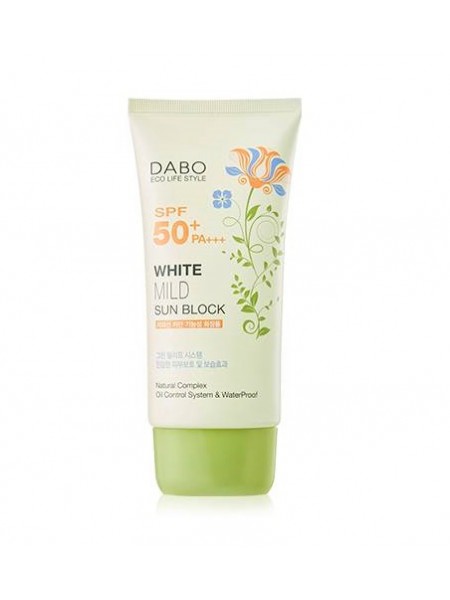Солнцезащитный крем Dabo Eco Life Style White MILD Sunblock Cream SPF 50 PA+++ 70 ml  "DABO "