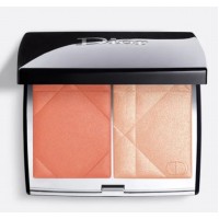 Палитра 2 в 1 Румяна+Хайлайтер Forever Rouge Blush Colour & Glow - Multifunctional face make-up palette  457 Diorette, 8 g "Dior"