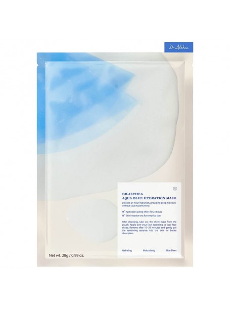 Увлажняющая тканевая маска с азуленом и агавой Aqua Blue Hydration Mask " Dr. Althea"