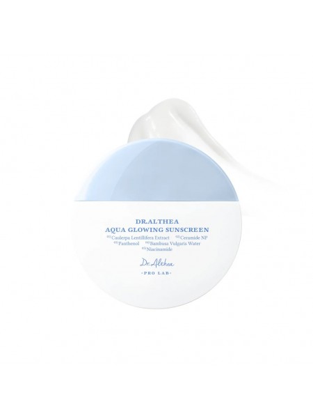 Увлажняющий солнцезащитный крем с эффектом сияния Aqua Glowing Sunscreen SPF50+ PA++++, 45 мл " Dr. Althea"