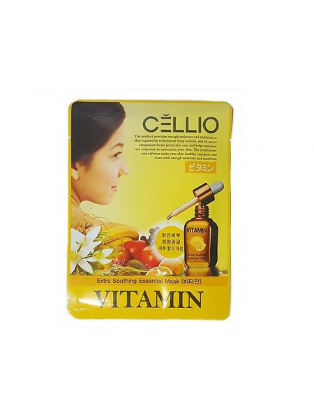 Тканевая маска Vitamin, 25мл  "Dr.Cellio"