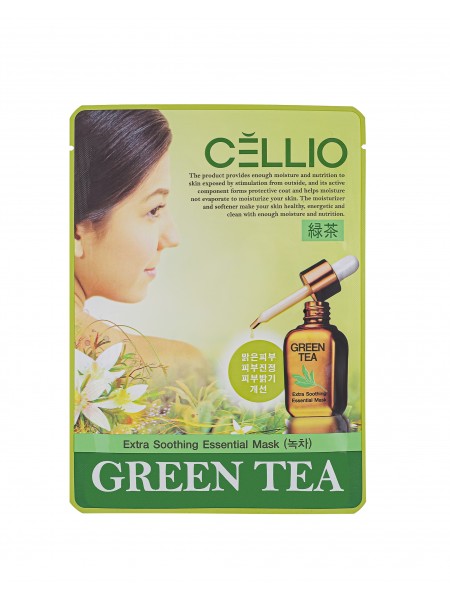 Тканевая маска Green Tea, 25мл  "Dr.Cellio"