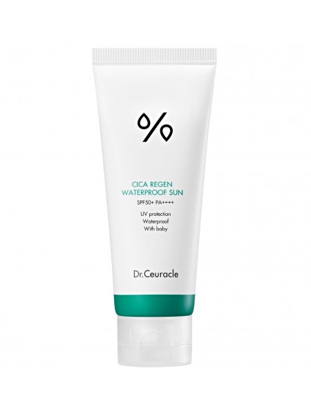 Солнцезащитный водостойкий крем с центеллой Waterproof Sun SPF 50 PA++++, 100 мл  "Dr. Ceuracle"
