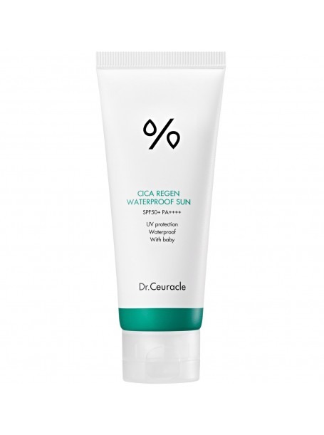 Солнцезащитный водостойкий крем с центеллой Waterproof Sun SPF 50 PA++++, 100 мл  "Dr. Ceuracle"