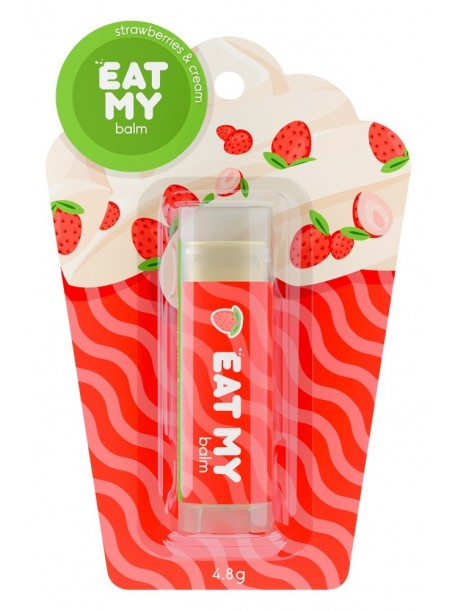 Бальзам для губ Земляника со сливками "EAT MY"