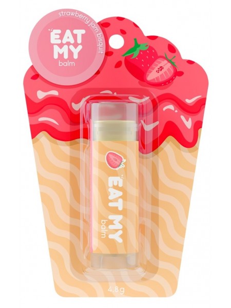 Бальзам для губ Бисквит с клубничным джемом "EAT MY"