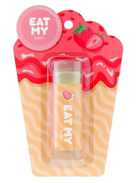 Бальзам для губ Бисквит с клубничным джемом "EAT MY"