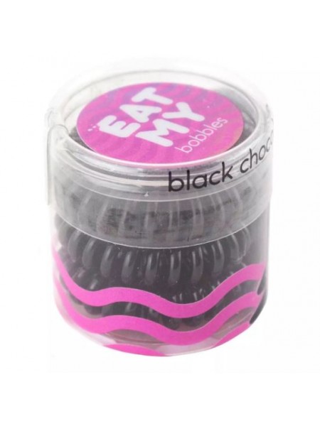 Резинки для волос "Чёрный шоколад" мини упаковка, 3 шт "Eat My"