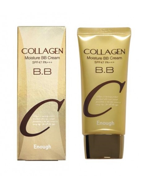 Коллагеновый увлажняющий бб крем Collagen Moisture BB Cream SPF47PA+++, 50ml  "Enough"