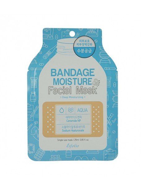 Маска для лица Bandage Увлажняющая "Esfolio"