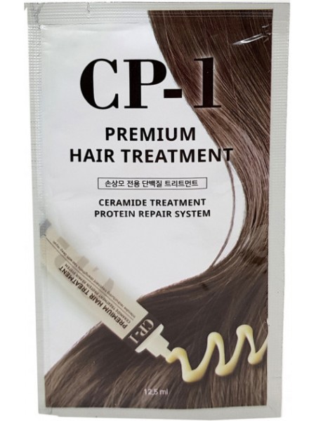 Протеиновая маска CP-1 Ceramide Treatment Protein Repair System для лечения и разглаживания повреждённых волос 12.5 мл "Esthetic House"