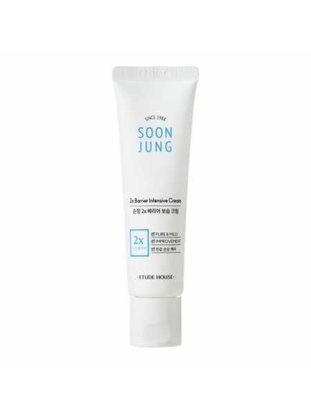Интенсивный крем для восстановления защитного барьера кожи   SoonJung 2x Barrier Intensive Cream  "ETUDE HOUSE"