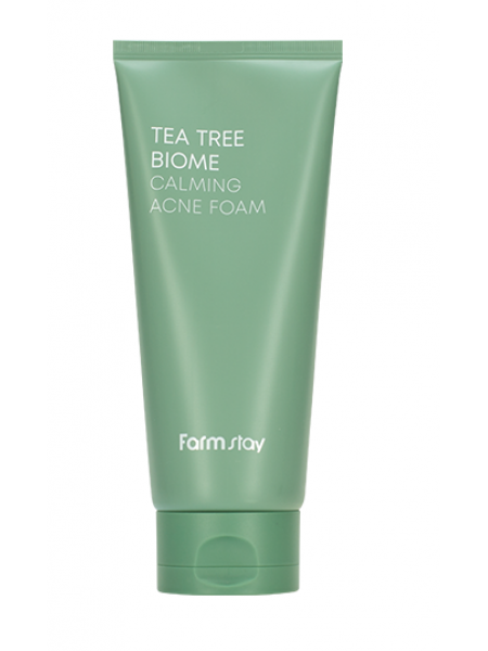 Успокаивающая пенка против прыщей Tea Tree Biome Calming Acne Foam "Farm Stay"