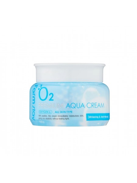 Увлажняющий крем с кислородом O2 Premium Aqua Cream 100 г "Farm Stay"