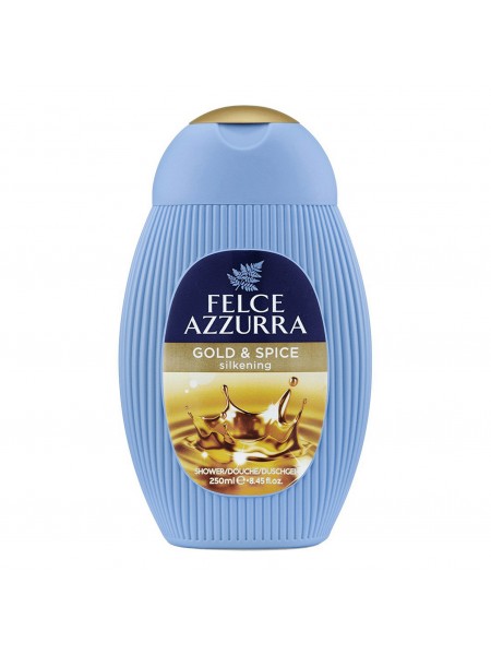 Парфюмированный гель для ванны и душа  Gold & Spice 250 мл "Felce Azzurra"