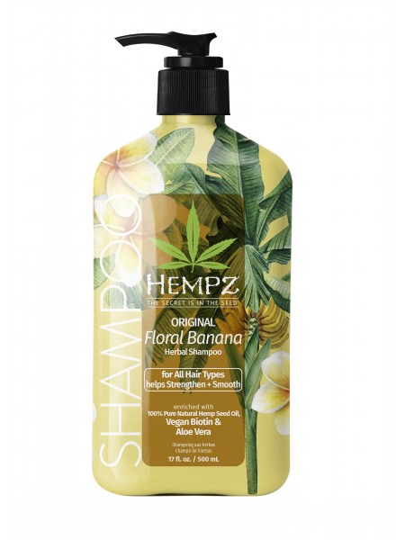 Шампунь Original Herbal Shampoo Floral Banana 500 мл "Hempz"