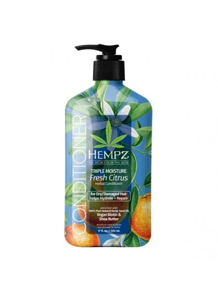Кондиционера Hempz Triple Moisture Fresh Citrus Herbal Condit для сухих и поврежденных волос "Hempz"