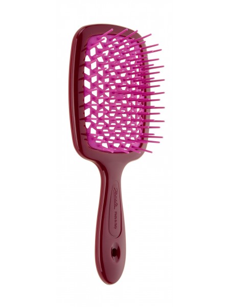 Мини массажная расческа Small Superbrush в оттенке Burgundy 86SP234 BOR "Janeke"