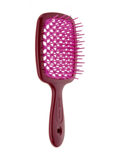 Мини массажная расческа Small Superbrush в оттенке Burgundy 86SP234 BOR "Janeke"
