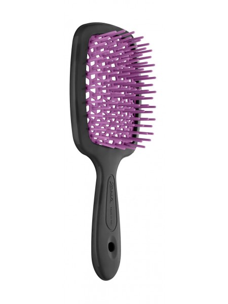 Мини массажная расческа Small Superbrush в оттенке Purple 71SP234 FUX "Janeke"