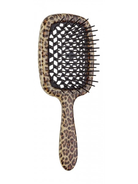 Массажная расческа Superbrush в оттенке Spotted Black SP230MAC "Janeke"