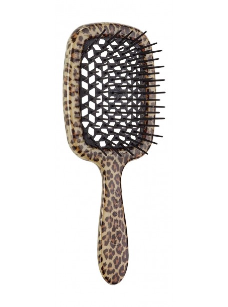 Массажная расческа Superbrush в оттенке Spotted Black SP230MAC "Janeke"