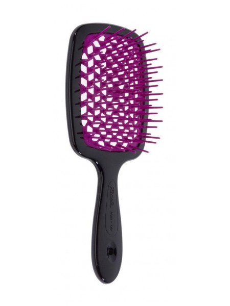 Массажная расческа Superbrush в оттенке Black Purple 71SP226 FUX "Janeke"