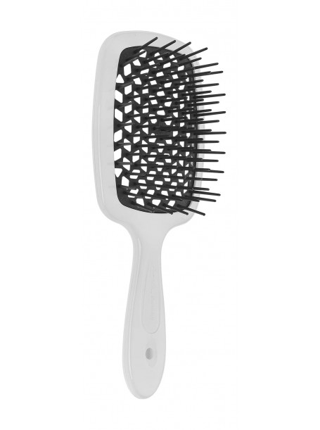Мини массажная расческа Small Superbrush в оттенке White and Black 56 SP234 NER "Janeke"