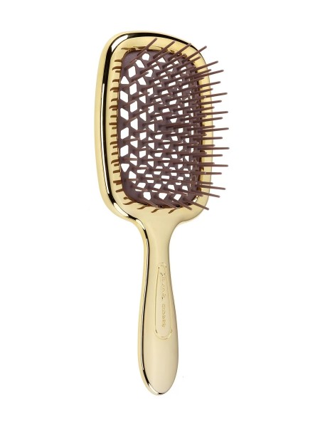 Массажная расческа Superbrush в оттенке Rectangular Gold AUSP230 "Janeke"