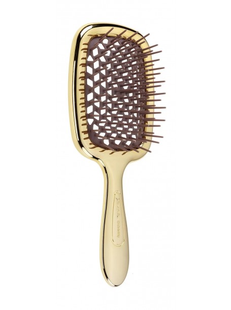 Массажная расческа Superbrush в оттенке Rectangular Gold AUSP230 "Janeke"