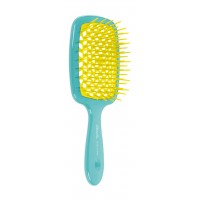Массажная расческа Superbrush в оттенке Turquoise and Yellow 86 SP226 TSE "Janeke"