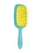 Массажная расческа Superbrush в оттенке Turquoise and Yellow 86 SP226 TSE "Janeke"