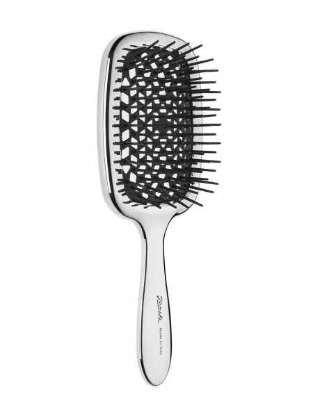 Массажная расческа Superbrush в оттенке Silver CRSP230 NER "Janeke"