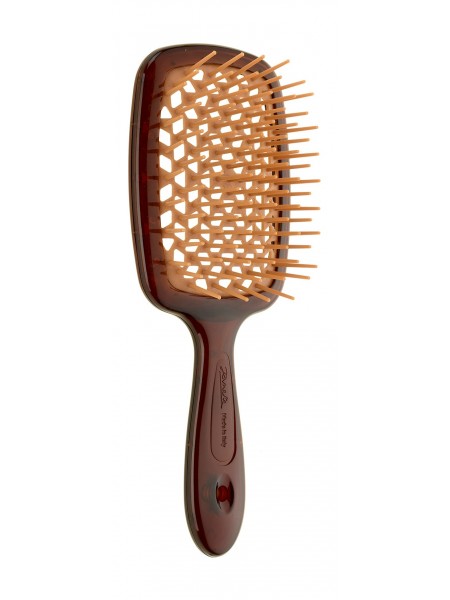 Мини массажная расческа Small Superbrush в оттенке Brown SP234 CON "Janeke"