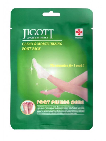Очищающая и увлажняющая маска для ног (пилинг-носочки)  "Jigott "