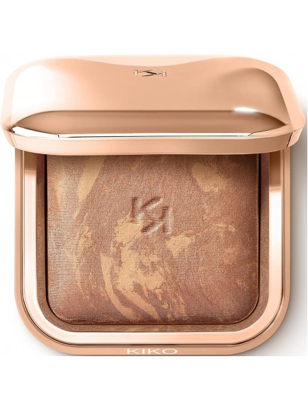ЗАПЕЧЕННЫЙ БРОНЗЕР С ШЕЛКОВИСТЫМ СИЯНИЕМ SILKY GLOW BAKED BRONZER 02  "KIKO"