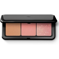 ПАЛЕТКА РУМЯН И БРОНЗЕРОВ С ТРЕМЯ РАЗЛИЧНЫМИ ФИНИШАМИ MULTI FINISH TRIO BLUSH & BRONZER 01 "KIKO"