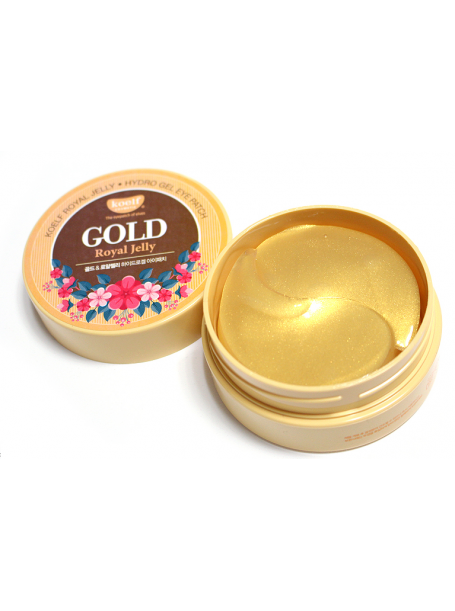 Патчи с золотом и маточным молоком Gold & Royal Jelly Hydro Gel Eye Patch "KOELF"