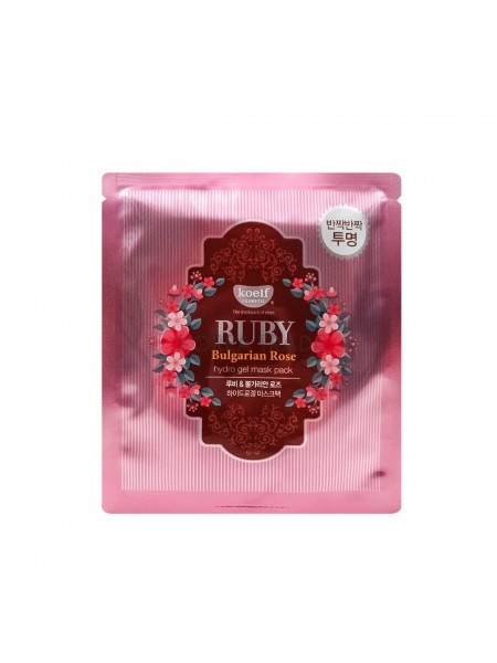Гидрогелевая маска для лица Ruby & Bulgarian Rose Mask Pack "Koelf"