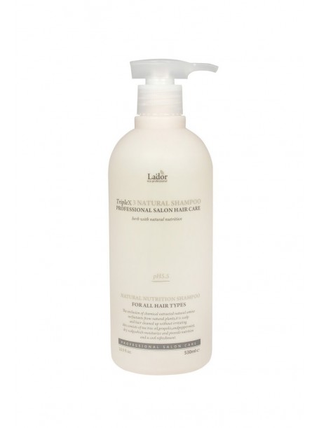 Органический шампунь с натуральными ингредиентами Triplex 3 Natural Shampoo 530 мл "Lador"