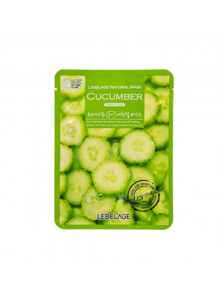 Тканевая маска Eco-Friendly Natural Mask Pack 25 г Cucumber "Lebelage"
