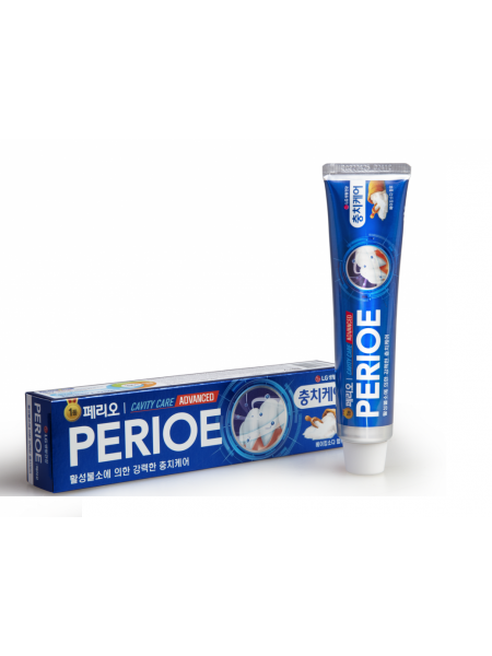 Зубная паста Perioe Cavity Care Advanced для эффективной борьбы с кариесом 130 г "LG Perioe"